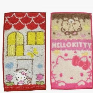 Sanrio Pocket Towel Set, Hello Kitty, 4”x8” Mini Kawaii Japan Import